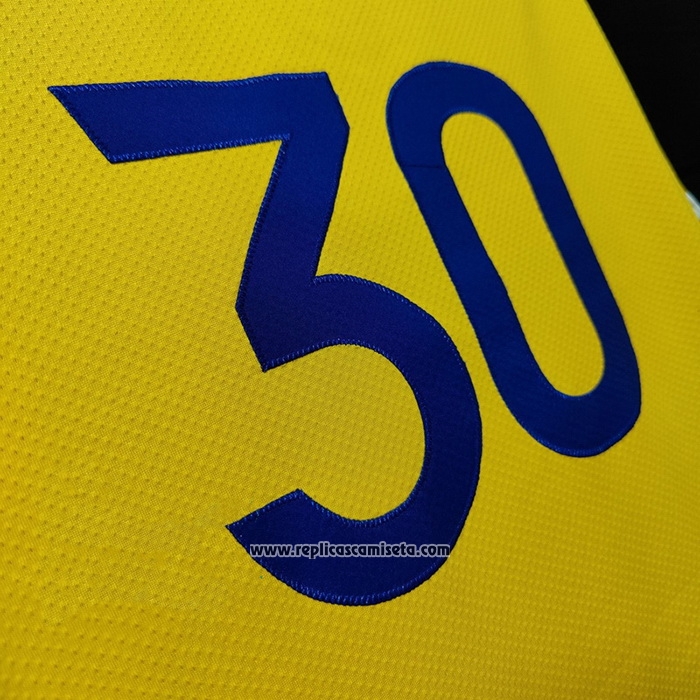 Camiseta Golden State Warriors Stephen Curry #30 Statement Autentico 2022 Oro